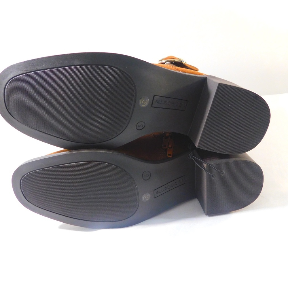 Liz Claiborne Brown Suede Buckle Ankle Boots – Size 8M - Picture 8 of 13